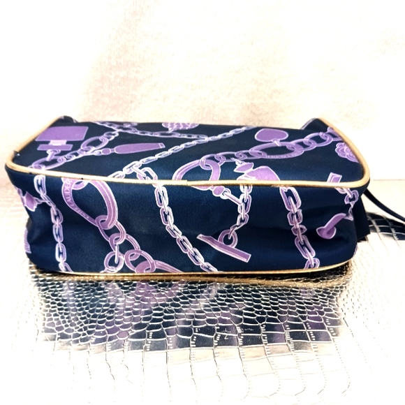 Estée Lauder Make-Up Bag VINTAGE  NEW OLD STOCK Chains Luxury Baroque Pattern - Picture 6 of 10